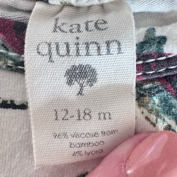 Kate Quinn Organics Bamboo Shirt Cardnial Bird Long Sleeve Top 12-18 months - Picture 2 of 4